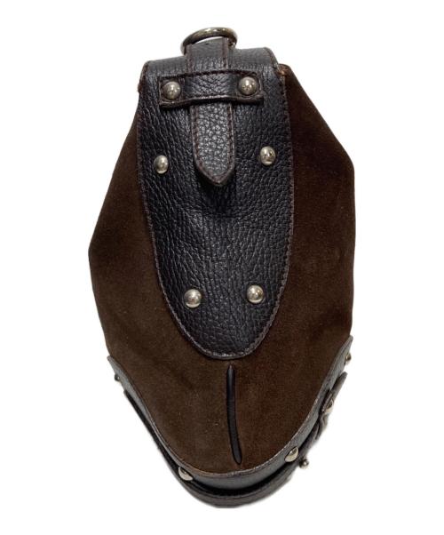 FURLA（フルラ）FURLA (フルラ) ワンショルダースウェードバッグ ブラウンの古着・服飾アイテム