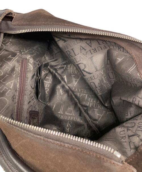 FURLA（フルラ）FURLA (フルラ) ワンショルダースウェードバッグ ブラウンの古着・服飾アイテム