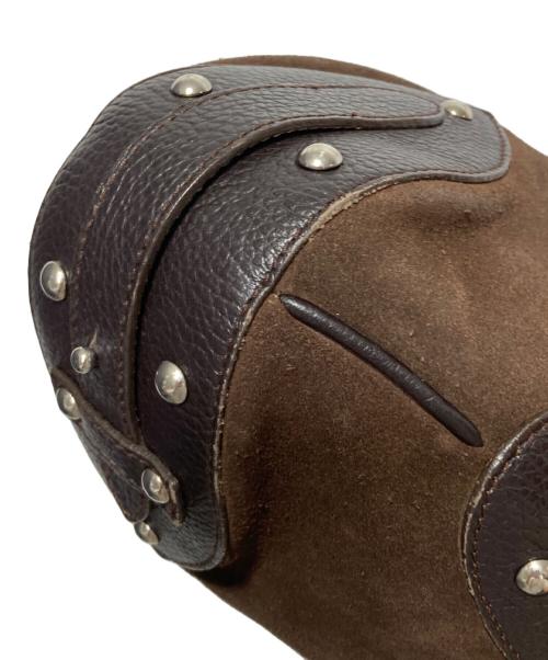 FURLA（フルラ）FURLA (フルラ) ワンショルダースウェードバッグ ブラウンの古着・服飾アイテム