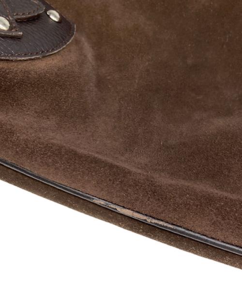 FURLA（フルラ）FURLA (フルラ) ワンショルダースウェードバッグ ブラウンの古着・服飾アイテム