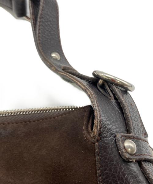 FURLA（フルラ）FURLA (フルラ) ワンショルダースウェードバッグ ブラウンの古着・服飾アイテム