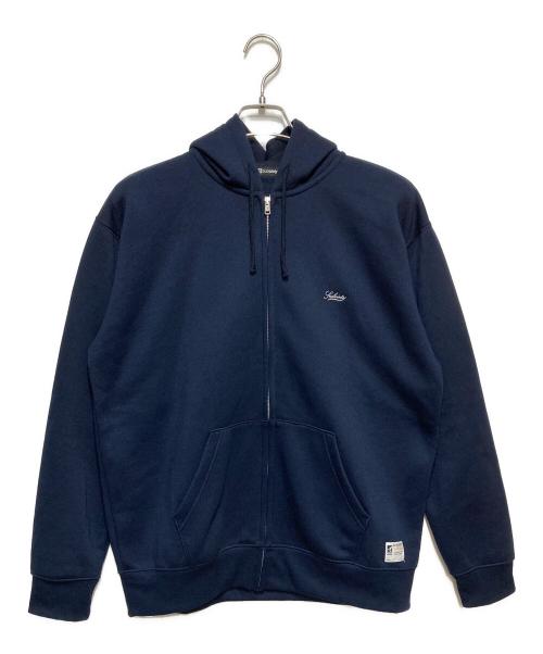 SUBCIETY（サブサエティ）SUBCIETY (サブサエティ) 裏起毛ジップパーカー インディゴ サイズ:XLの古着・服飾アイテム