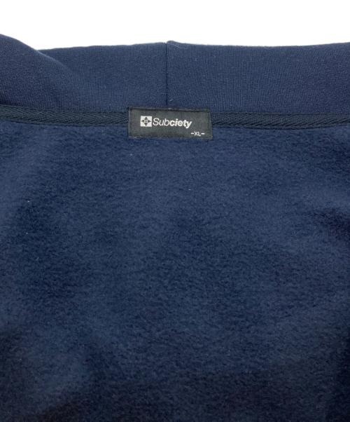 SUBCIETY（サブサエティ）SUBCIETY (サブサエティ) 裏起毛ジップパーカー インディゴ サイズ:XLの古着・服飾アイテム