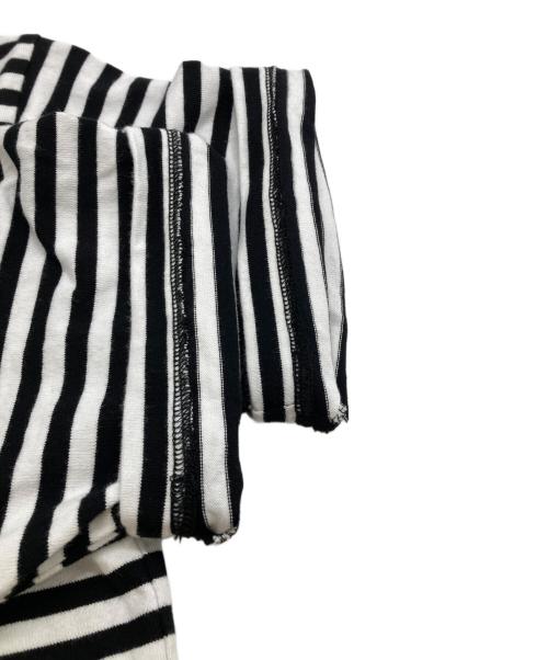 THE NORTH FACE（ザ ノース フェイス）THE NORTH FACE (ザ ノース フェイス) ショートスリーブマルチボーダーティー ブラック×ホワイト サイズ:Ｍの古着・服飾アイテム