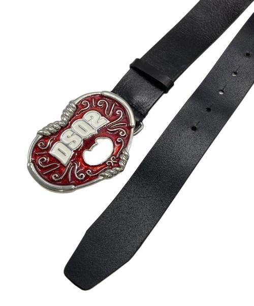 DSQUARED2（ディースクエアード）DSQUARED2 (ディースクエアード) バックルベルト ブラック サイズ:95の古着・服飾アイテム