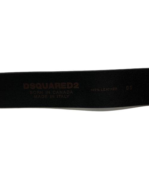 DSQUARED2（ディースクエアード）DSQUARED2 (ディースクエアード) バックルベルト ブラック サイズ:95の古着・服飾アイテム