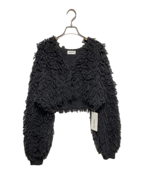 FRAY ID（フレイ アイディー）FRAY ID (フレイ アイディー) シャギーボレロカーデ グレー サイズ:F 未使用品の古着・服飾アイテム