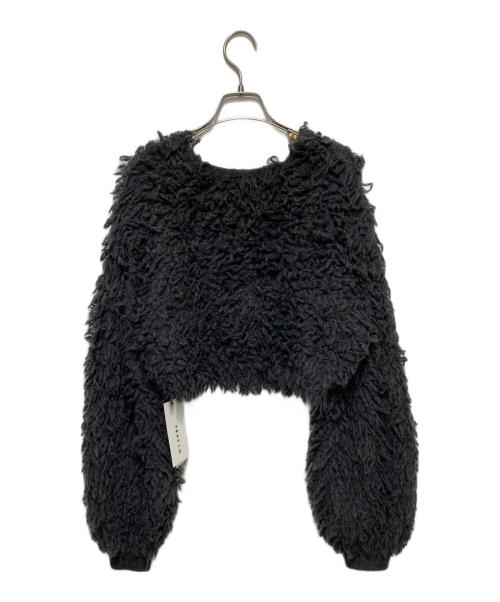 FRAY ID（フレイ アイディー）FRAY ID (フレイ アイディー) シャギーボレロカーデ グレー サイズ:F 未使用品の古着・服飾アイテム