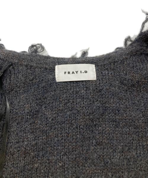 FRAY ID（フレイ アイディー）FRAY ID (フレイ アイディー) シャギーボレロカーデ グレー サイズ:F 未使用品の古着・服飾アイテム