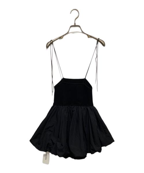 Lily Brown（リリーブラウン）Lily Brown (リリーブラウン) バルーンペプラムニットキャミソール ブラック サイズ:F 未使用品の古着・服飾アイテム