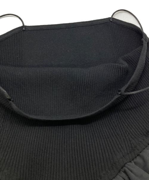 Lily Brown（リリーブラウン）Lily Brown (リリーブラウン) バルーンペプラムニットキャミソール ブラック サイズ:F 未使用品の古着・服飾アイテム