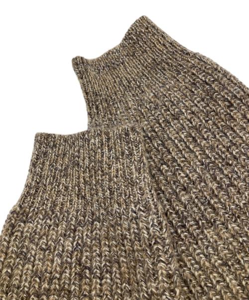 FRAY ID（フレイ アイディー）FRAY ID (フレイ アイディー) ロングカーデ＆ミニニットワンピセット ブラウン サイズ:F 未使用品の古着・服飾アイテム