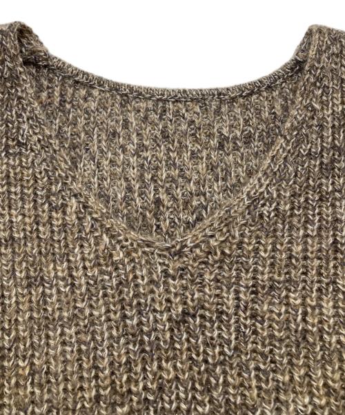 FRAY ID（フレイ アイディー）FRAY ID (フレイ アイディー) ロングカーデ＆ミニニットワンピセット ブラウン サイズ:F 未使用品の古着・服飾アイテム