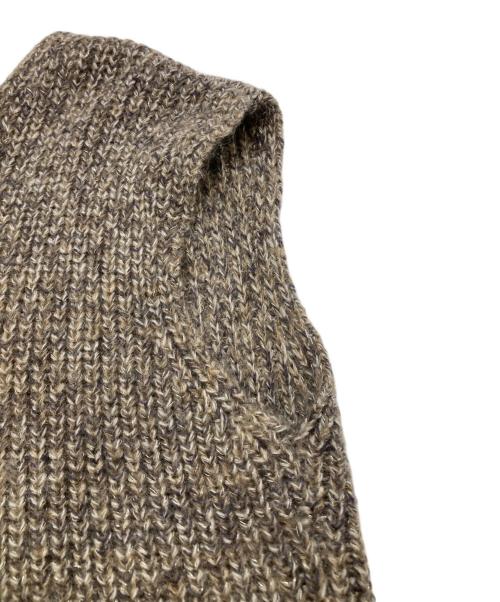 FRAY ID（フレイ アイディー）FRAY ID (フレイ アイディー) ロングカーデ＆ミニニットワンピセット ブラウン サイズ:F 未使用品の古着・服飾アイテム