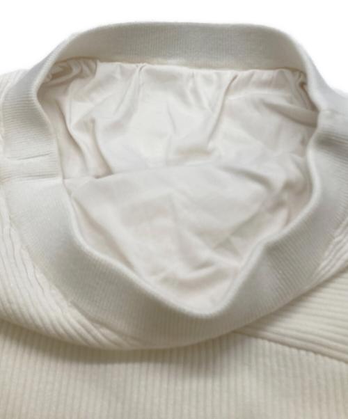 FRAY ID（フレイ アイディー）FRAY ID (フレイ アイディー) スリットリブタイトスカート ホワイト サイズ:Fの古着・服飾アイテム