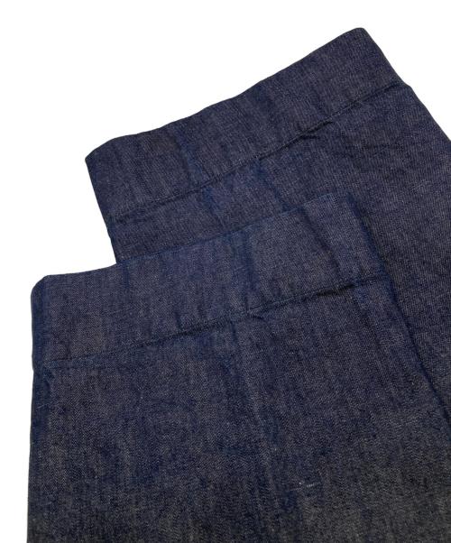 BEAMS BOY（ビームスボーイ）BEAMS BOY (ビームスボーイ) センタープレスワイドパンツ インディゴ サイズ:2 未使用品の古着・服飾アイテム