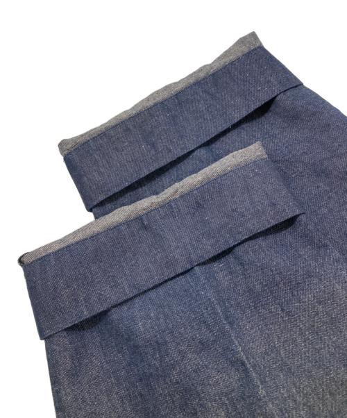 BEAMS BOY（ビームスボーイ）BEAMS BOY (ビームスボーイ) センタープレスワイドパンツ インディゴ サイズ:2 未使用品の古着・服飾アイテム