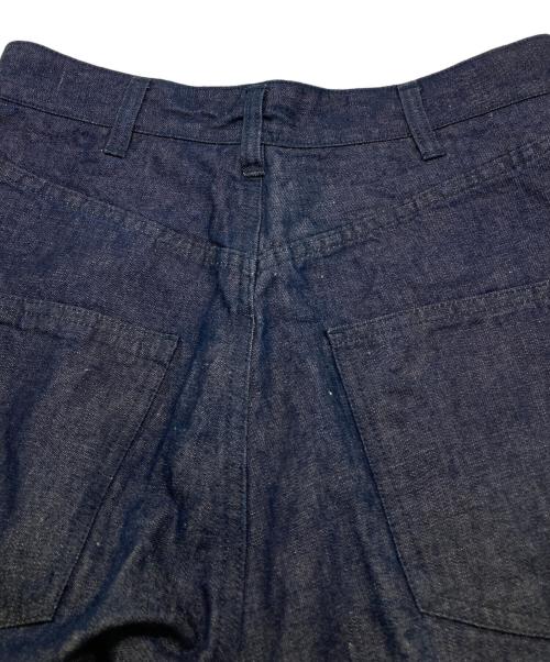 BEAMS BOY（ビームスボーイ）BEAMS BOY (ビームスボーイ) センタープレスワイドパンツ インディゴ サイズ:2 未使用品の古着・服飾アイテム
