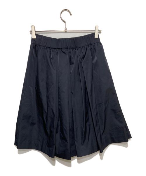 BEAUTY&YOUTH（ビューティーアンドユース）BEAUTY&YOUTH (ビューティーアンドユース) ギャザーフレア ミドルスカート ブラック サイズ:表記なしの古着・服飾アイテム