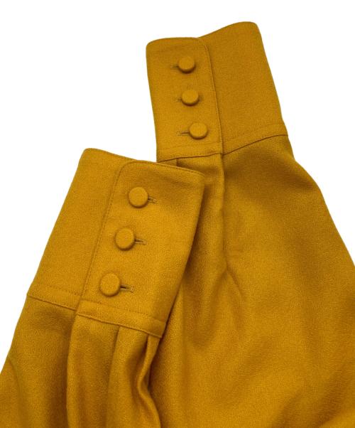 allureville（アルアバイル）allureville (アルアバイル) PEフランネルスラッシュネックワンピース イエロー サイズ:2の古着・服飾アイテム