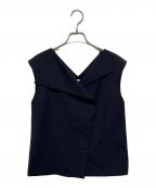 SEEALLシーオール）の古着「ウールベスト」｜ネイビー