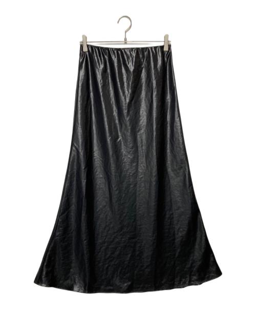 CITYSHOP（シティショップ）CITYSHOP (シティショップ) SATIN WAX スカート ブラック サイズ:40の古着・服飾アイテム