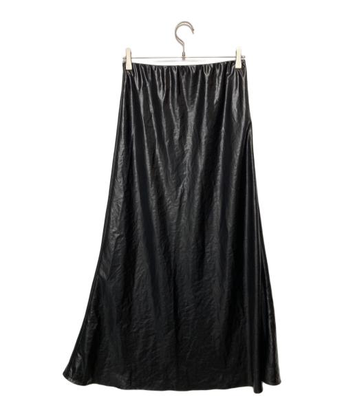 CITYSHOP（シティショップ）CITYSHOP (シティショップ) SATIN WAX スカート ブラック サイズ:40の古着・服飾アイテム