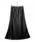 CITYSHOP（シティショップ）の古着「SATIN WAX スカート」｜ブラック