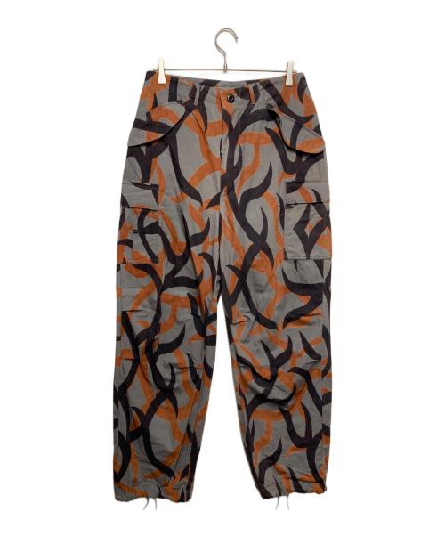 BACKERS（バッカーズ）BACKERS (バッカーズ) ミリタリーカーゴパンツ グレー×ブラウン サイズ:Lの古着・服飾アイテム