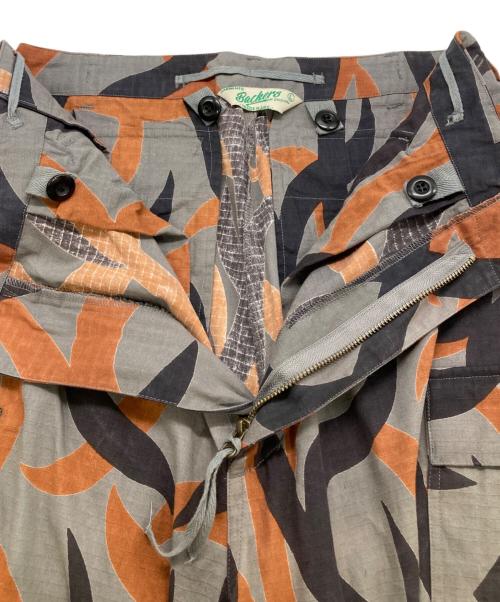 BACKERS（バッカーズ）BACKERS (バッカーズ) ミリタリーカーゴパンツ グレー×ブラウン サイズ:Lの古着・服飾アイテム