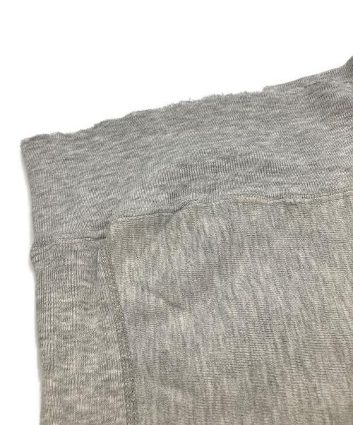 Champion（チャンピオン）Champion (チャンピオン) ダメージ加工リバースウィーブスウェット ライトグレー サイズ:LARGEの古着・服飾アイテム