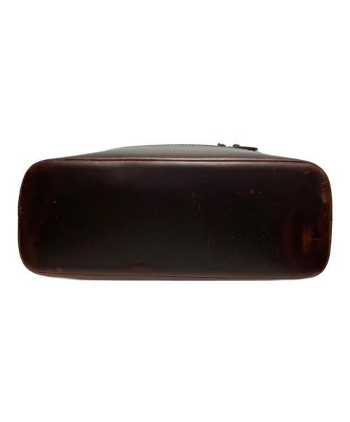 LAUREN RALPH LAUREN（ローレンラルフローレン）LAUREN RALPH LAUREN (ローレンラルフローレン) レザートートバッグ ブラウンの古着・服飾アイテム