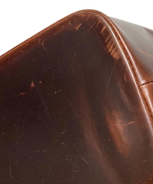 LAUREN RALPH LAUREN（ローレンラルフローレン）LAUREN RALPH LAUREN (ローレンラルフローレン) レザートートバッグ ブラウンの古着・服飾アイテム