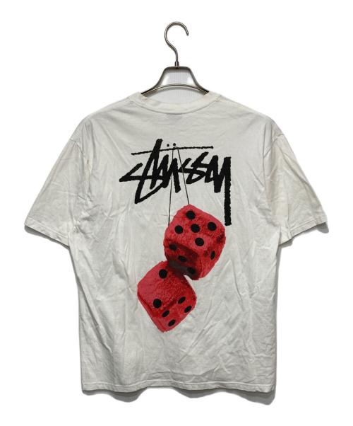 stussy（ステューシー）stussy (ステューシー) サイコロTシャツ ホワイト サイズ:Lの古着・服飾アイテム