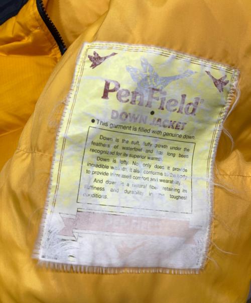 Pen Field（ペンフィールド）Pen Field (ペンフィールド) ダウンジャケット ブラック×イエロー サイズ:Lの古着・服飾アイテム