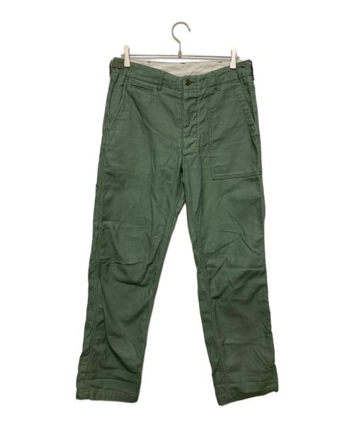 Engineered Garments（エンジニアドガーメンツ）Engineered Garments (エンジニアードガーメンツ) BEAMS PLUS (ビームスプラス) ベイカーパンツ グリーン サイズ:W32の古着・服飾アイテム