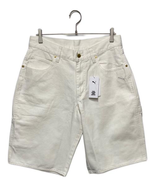 THE BLACK EYE PATCH（ブラックアイパッチ）THE BLACK EYE PATCH (ブラックアイパッチ) PUMA (プーマ) KANJIツイルペインターショーツ ホワイト サイズ:Ｍの古着・服飾アイテム