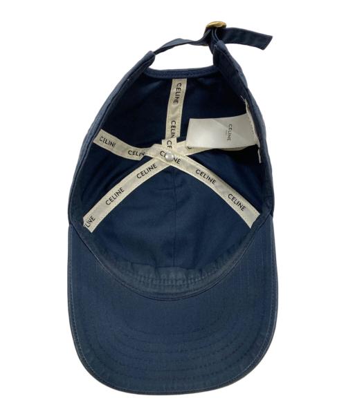 CELINE（セリーヌ）CELINE (セリーヌ) イニシャルベースボールキャップ ネイビー サイズ:Lの古着・服飾アイテム