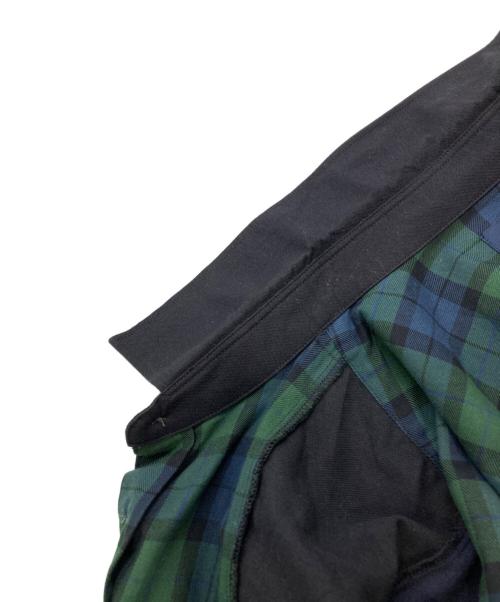 FRED PERRY（フレッドペリー）FRED PERRY (フレッドペリー) チェックパネルシャツ ブラック×グリーン サイズ:Lの古着・服飾アイテム