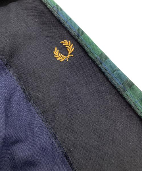 FRED PERRY（フレッドペリー）FRED PERRY (フレッドペリー) チェックパネルシャツ ブラック×グリーン サイズ:Lの古着・服飾アイテム