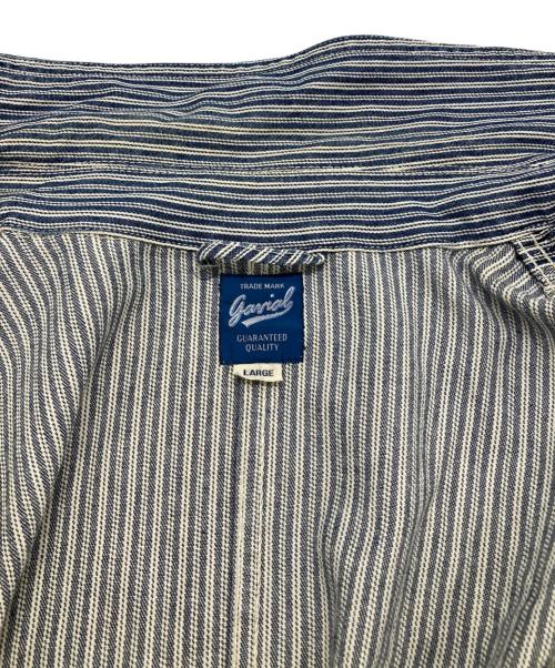 GAVIAL（ガヴィル）GAVIAL (ガヴィル) カバーオール ブルー×ホワイト サイズ:Lの古着・服飾アイテム