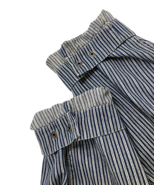 GAVIAL（ガヴィル）GAVIAL (ガヴィル) カバーオール ブルー×ホワイト サイズ:Lの古着・服飾アイテム