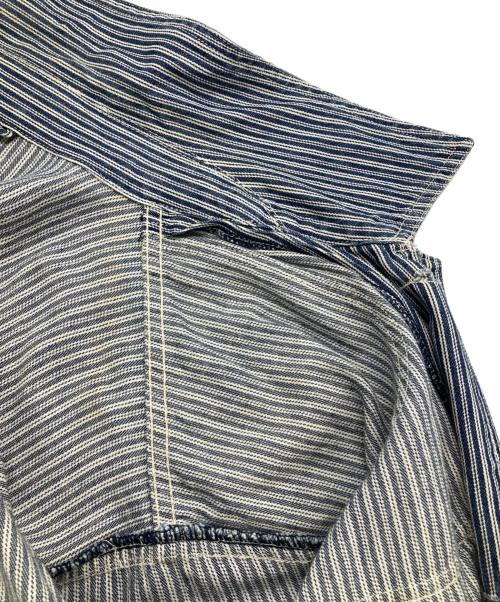 GAVIAL（ガヴィル）GAVIAL (ガヴィル) カバーオール ブルー×ホワイト サイズ:Lの古着・服飾アイテム