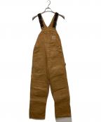 CarHarttカーハート）の古着「ダブルニーダック地オーバーオール」｜ブラウン