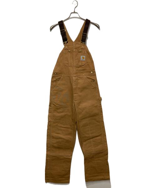 CarHartt（カーハート）CarHartt (カーハート) ダブルニーダック地オーバーオール ブラウン サイズ:32×32の古着・服飾アイテム