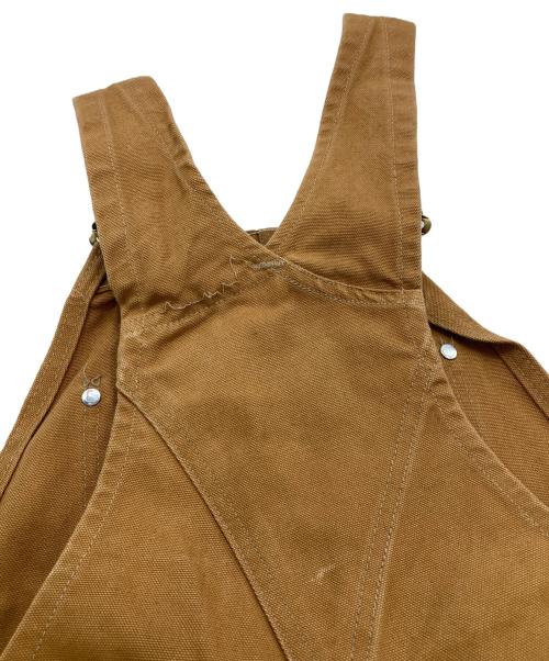 CarHartt（カーハート）CarHartt (カーハート) ダブルニーダック地オーバーオール ブラウン サイズ:32×32の古着・服飾アイテム