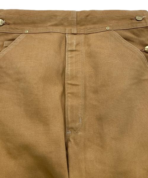 CarHartt（カーハート）CarHartt (カーハート) ダブルニーダック地オーバーオール ブラウン サイズ:32×32の古着・服飾アイテム