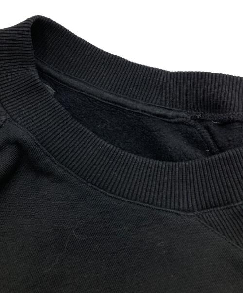 agnes b homme（アニエスベーオム）agnes b homme (アニエスベーオム) クルーネックロゴスウェット ブラック サイズ:2の古着・服飾アイテム