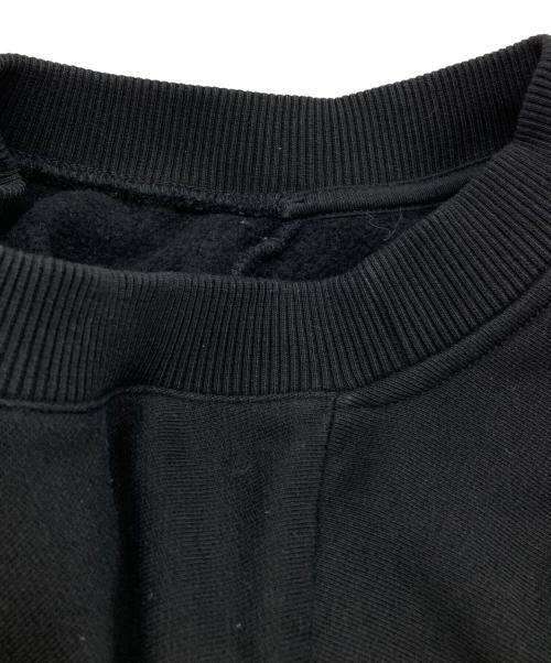 agnes b homme（アニエスベーオム）agnes b homme (アニエスベーオム) クルーネックロゴスウェット ブラック サイズ:2の古着・服飾アイテム