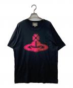 Vivienne Westwood manヴィヴィアン ウェストウッド マン）の古着「ヴァーシティオーブ リラックスＴシャツ」｜ブラック